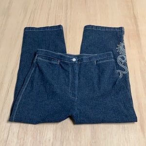 Lana sport cropped jeans women 8 blue